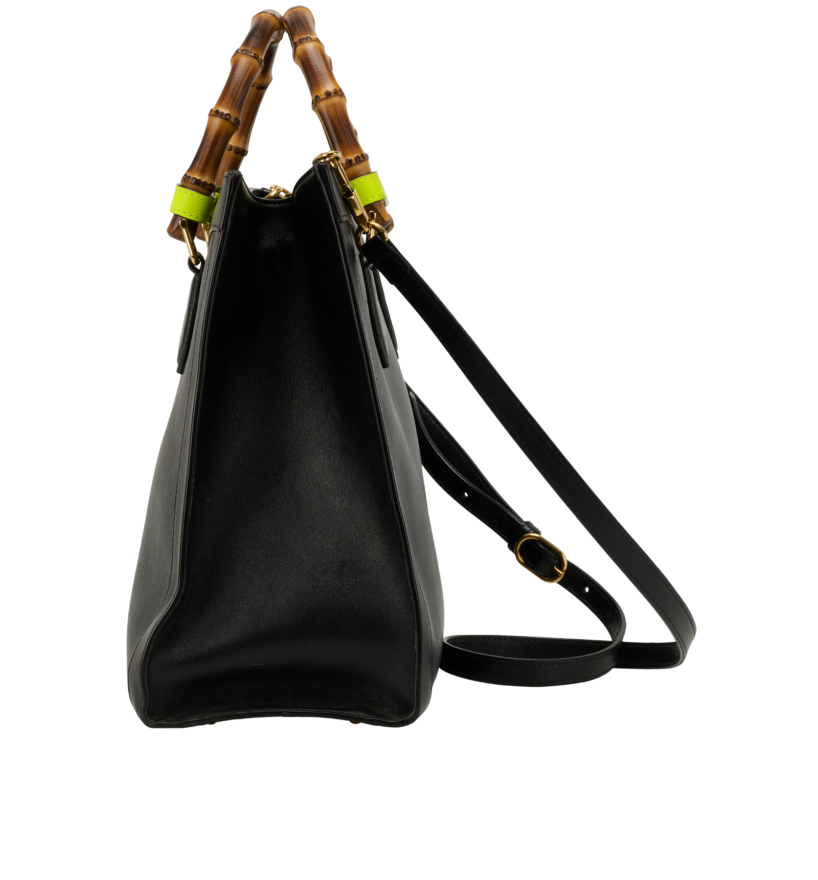 Medium Diana Bag, &pound;1,300, Handbags, Black, Leather, Bottom view